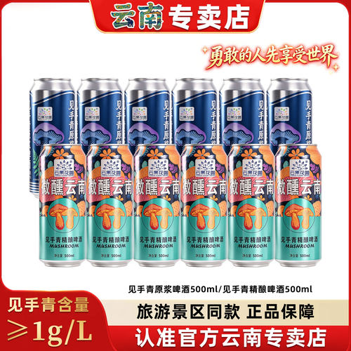 云果花咖野生菌见手青精酿啤酒