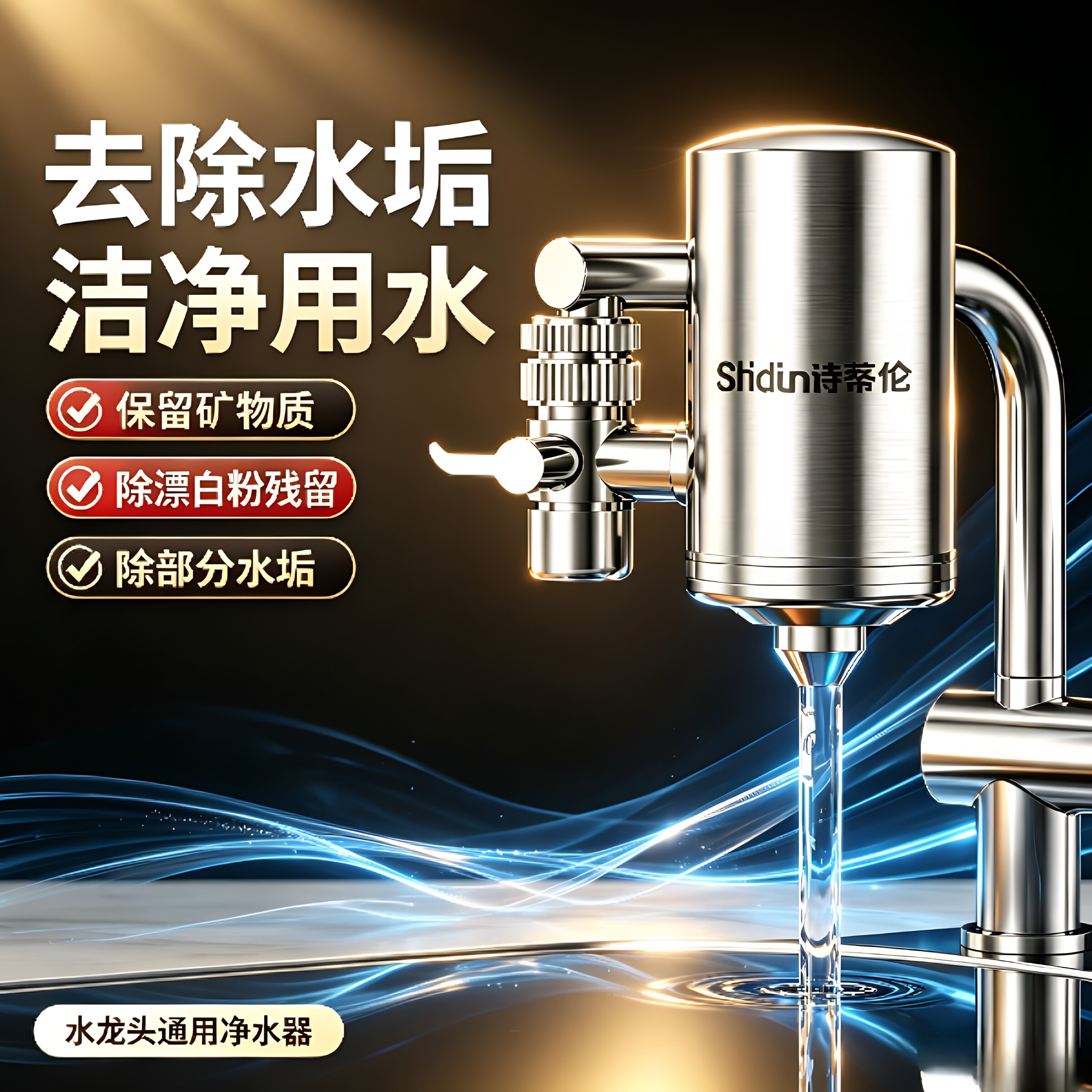 不绣钢水龙头净水器龙头过滤器