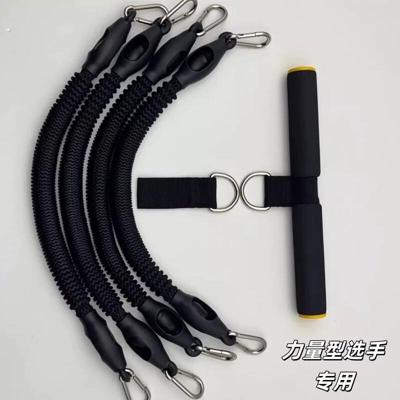 力量训练腹肌拉力器 双吸盘腹肌训练器材 拉伸卷腹专用拉力绳