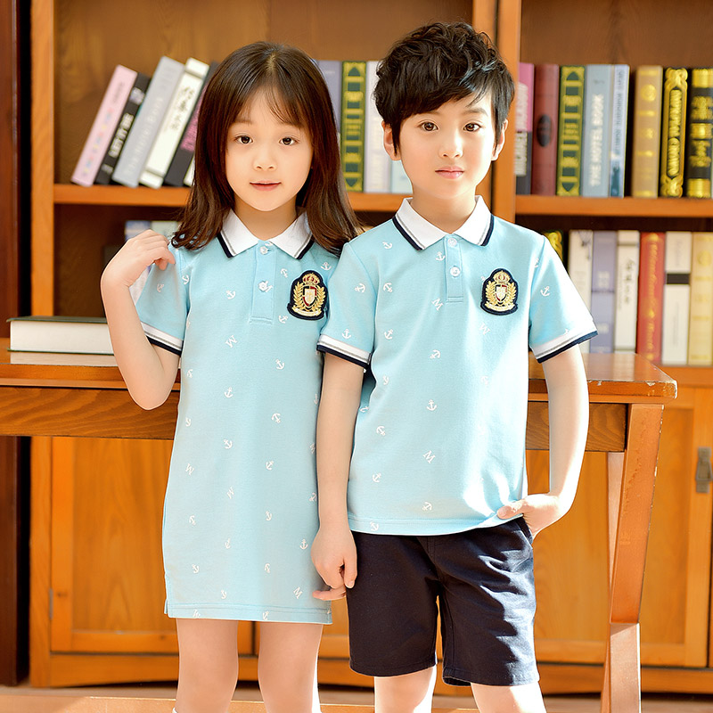 幼儿园园服套装男女儿童夏季短袖英伦学院风韩版校服裙小学生班服