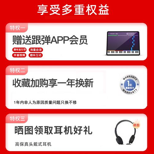 帕茵思电钢琴88键力度成人初学者儿童幼师专业家用电子钢琴便携式