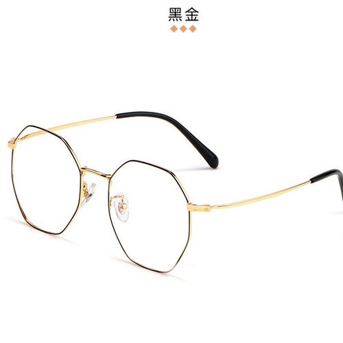 新款钛多边形纯钛眼镜框时尚个性眼镜架复古文艺眼镜86053