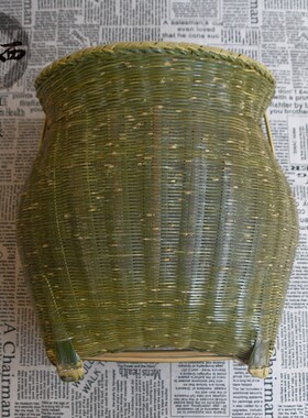 竹精编大竹篓全青皮泥鳅黄鳝鱼篓竹编筐精品水果采摘茶叶篓子包邮