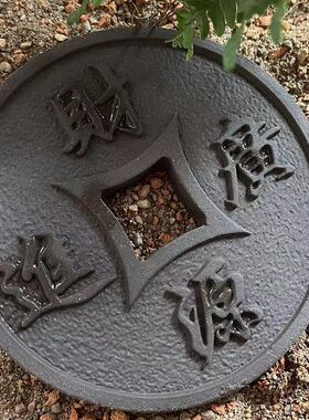 黄缘陆龟半水乌龟苗圆盘砖垫材守宫蜥蜴角蛙餐盘食台造景爬宠装饰