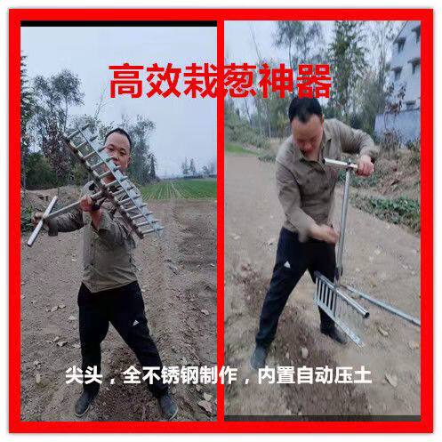 栽葱神器工具叉子栽苗器种葱机器栽红薯苗农作物种地蔬菜农用工具