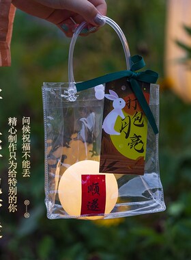 中秋节礼物玄关氛围装饰品创意打包月亮发光房间改造家居桌面摆件