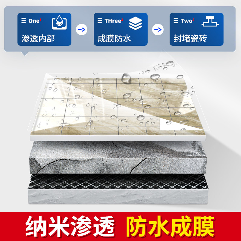 纳米防水渗透剂外墙补漏涂料屋顶卫生间堵漏王喷剂材料透明喷雾胶