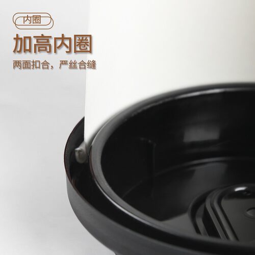 90口径奶茶咖啡防漏杯盖一次性密封纸杯热饮外卖注塑盖子双层透明