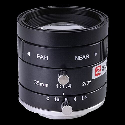 中联科创工业镜头35mm 300万像素低畸变C接口2/3英寸靶面定焦镜头