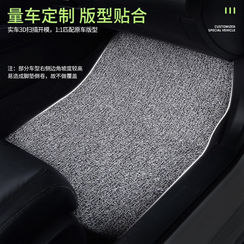 汽车脚垫适用2020款19/18吉利帝豪gse新能源主副驾驶专用丝圈内饰 - 实物图