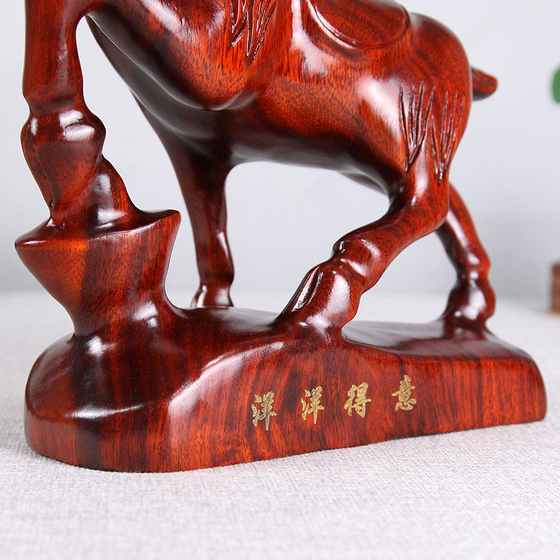 东阳木雕商务馈赠摆件生肖摆件招财进宝羊三羊开泰洋洋得意