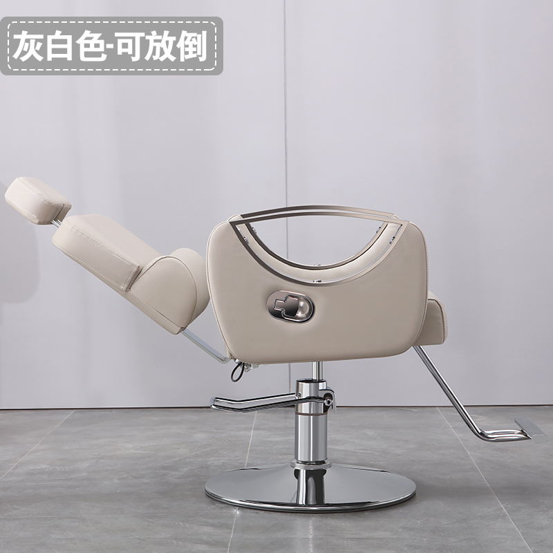网红美发椅 发廊座椅理发椅可放倒 刮胡子升降旋转剪发椅烫染椅子