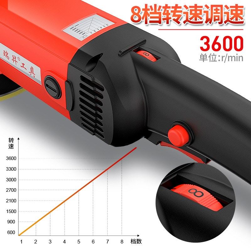 220V汽车光机抛地板瓷砖打蜡抛光机封一体全釉铜电机