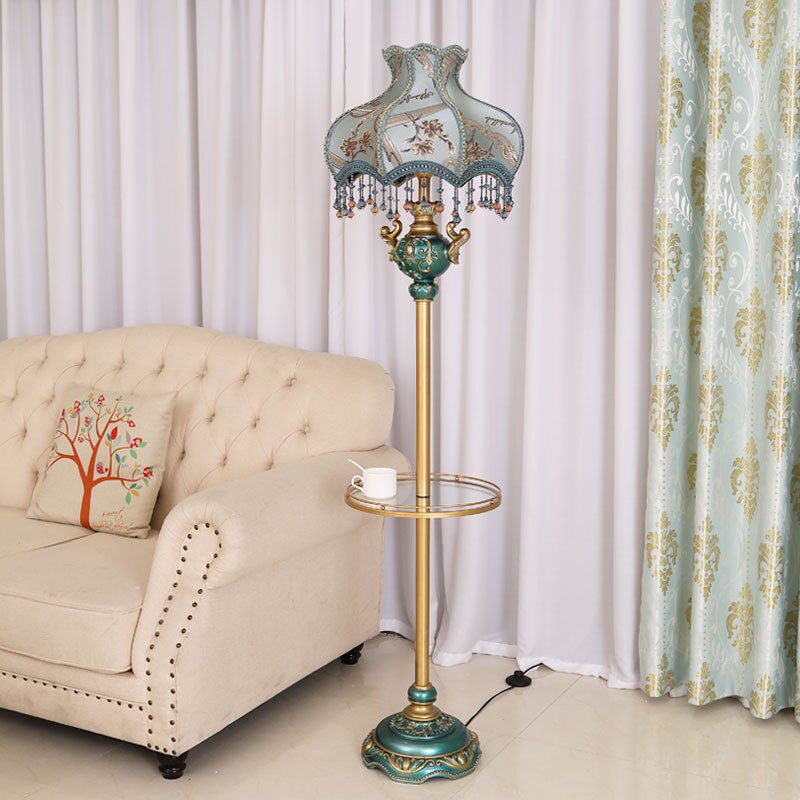 落地灯复古轻奢客厅墙角沙发边遥控书房卧室牀头立式台灯暖光装饰