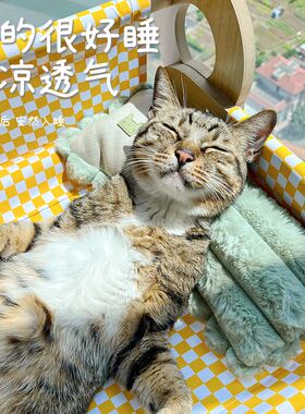猫窝四季通用猫床夏季吊床摇篮床夏天小狗窝可拆洗猫躺椅猫咪沙发