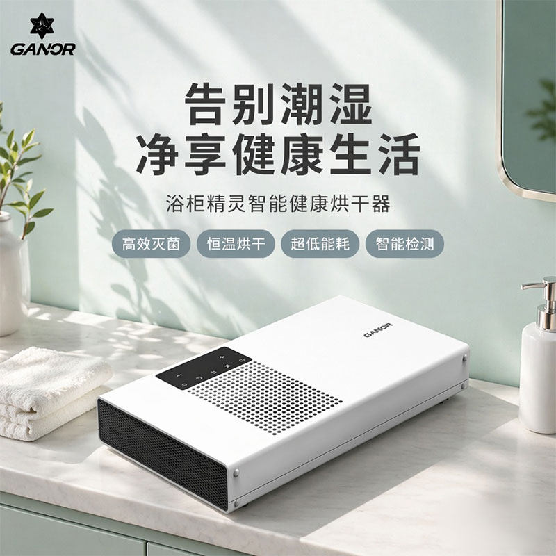加诺智能浴室柜烘干消毒灭菌器