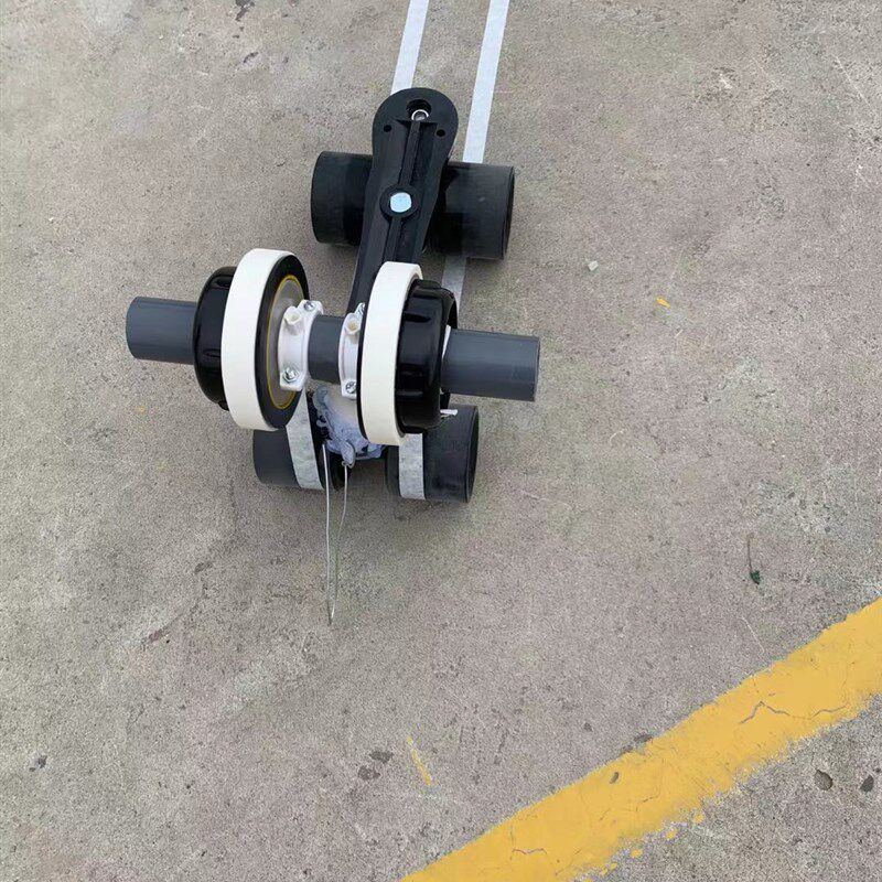 美纹纸粘贴机器地坪划线器篮球场贴胶带划线羽毛球场划线可调距离