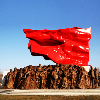 大型城市广场民族大团结文化群雕玻璃钢仿铜人物雕塑户外景观摆件