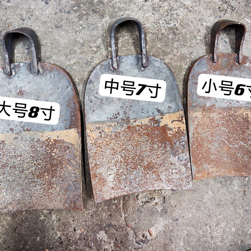 纯手工锻打农用锄头全钢平板加厚户外种菜挖土开荒挖笋锄草工具