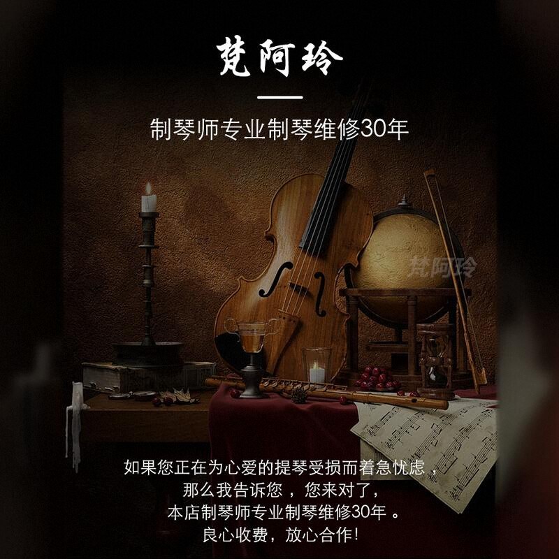 专业维修保养小提琴修复乐器琴头断裂调试补漆开胶更换音柱