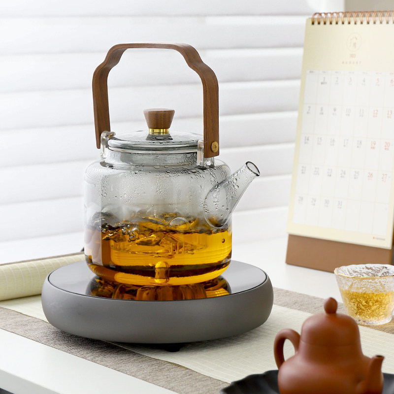 【高配静音】蒸煮茶壶电陶茶炉加热玻璃烧水壶家用茶具全自动小型