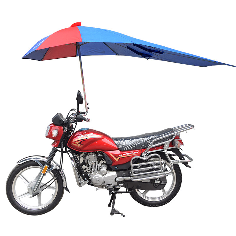男式摩托车伞雨伞遮阳伞遮雨加长三轮车弯梁车支架踏板电动车雨棚