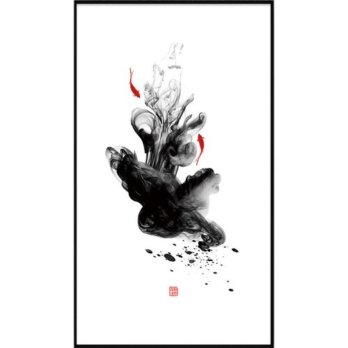 新中式卫生间防水画厕所装饰画浴室画墙壁画洗手间挂画免打孔免钉