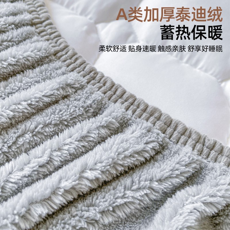 羊羔绒夹棉床笠单件牛奶泰迪绒床罩冬季保暖床垫套保护罩防滑床套