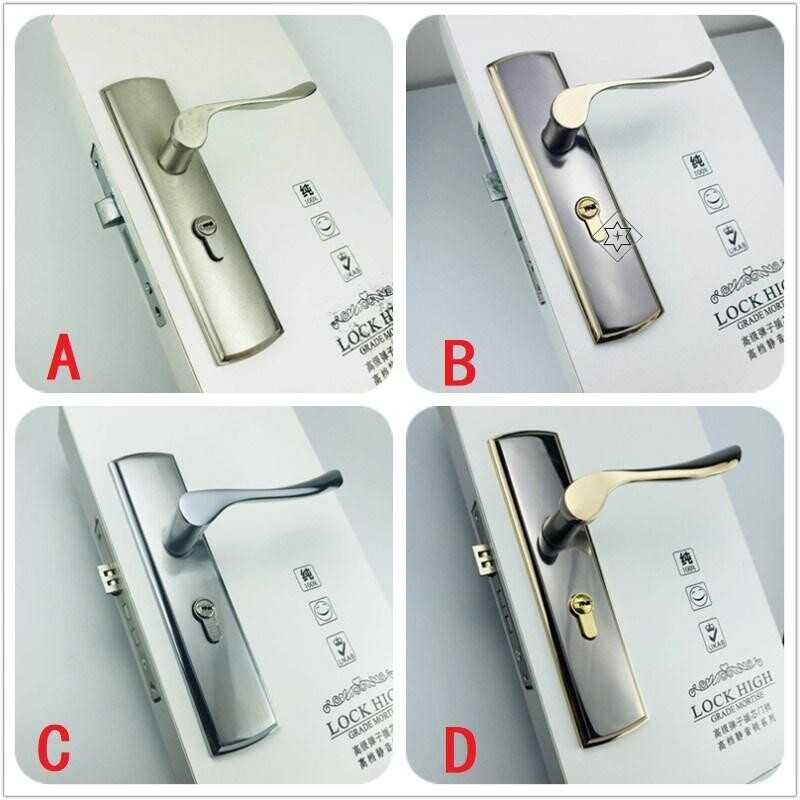 压把锁 通用型室内门锁 家用不锈钢锁木门锁房门锁钢木门锁锁具