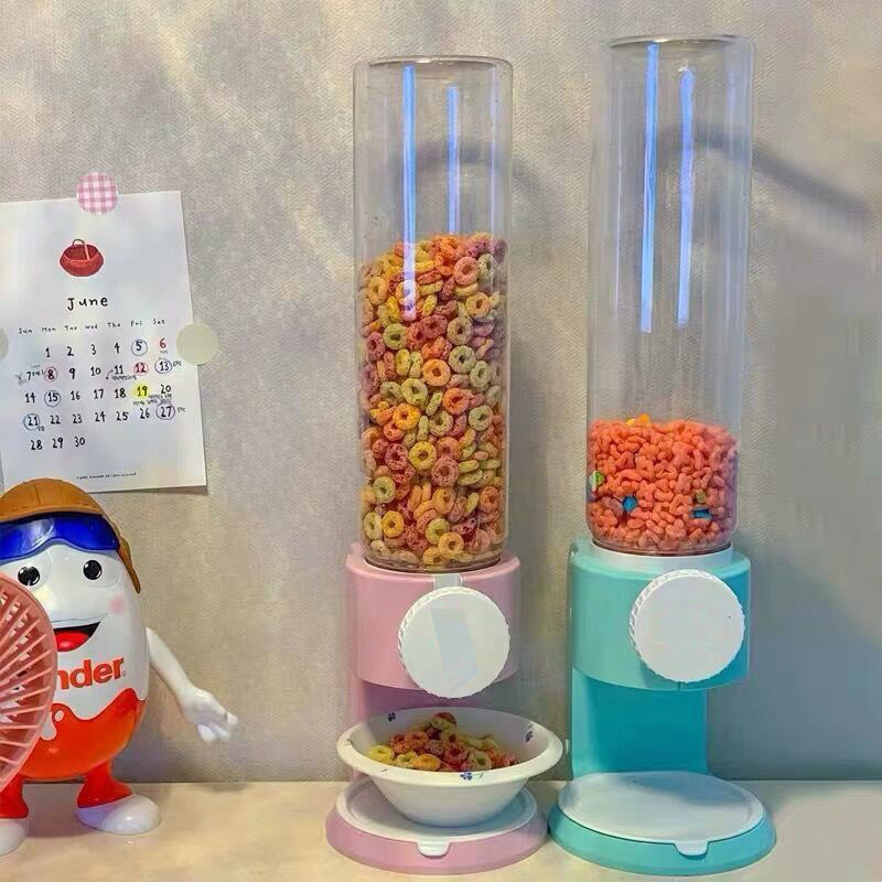 韩式麦片机杂粮密封储物罐厨房干果零食罐收纳罐谷物分配器食品