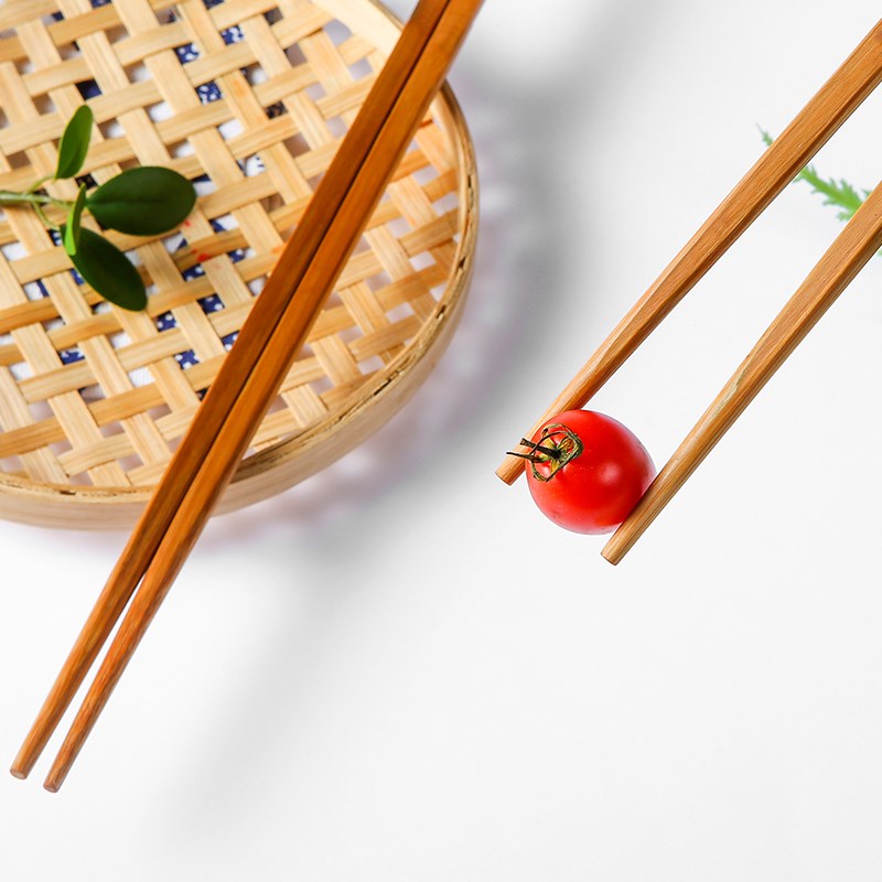手工竹节筷子100双 火锅筷子加长筷 饭店专用长竹筷子30cm 32快子