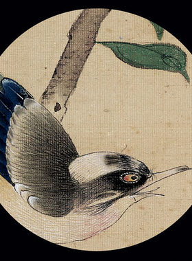 简易组装无框画 传统中式装饰画 书房餐厅走廊花鸟工笔四联屏挂画
