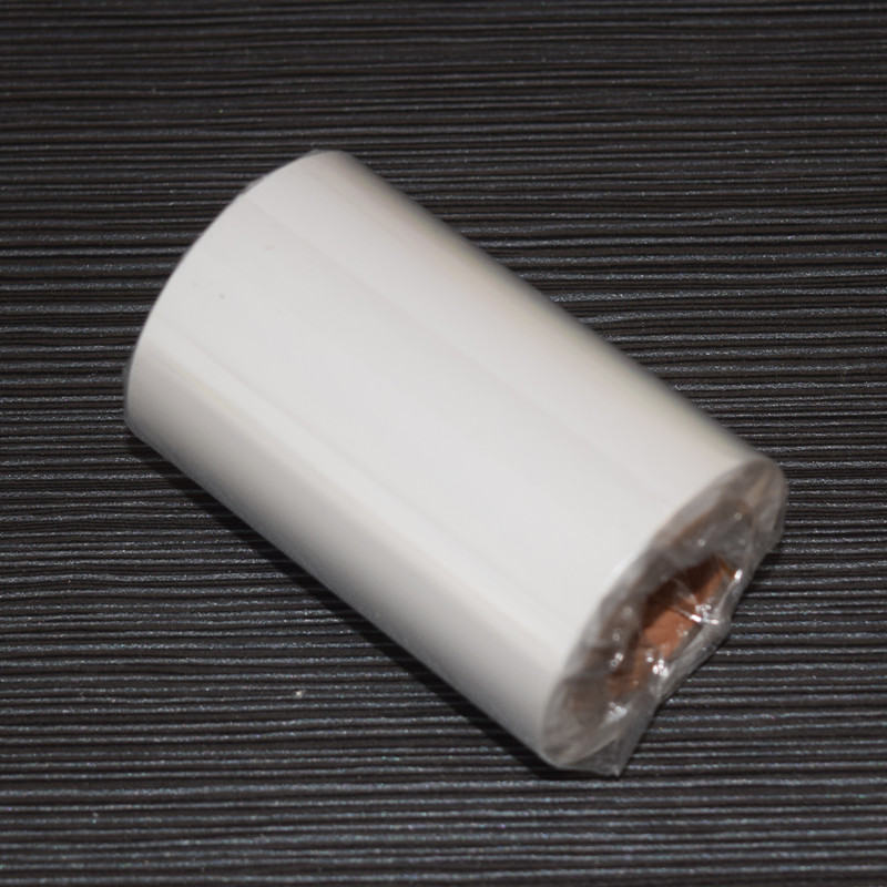 白色蜡基碳带70 80 90 110mm 300m 可搭配黑色铜版纸不干胶打印