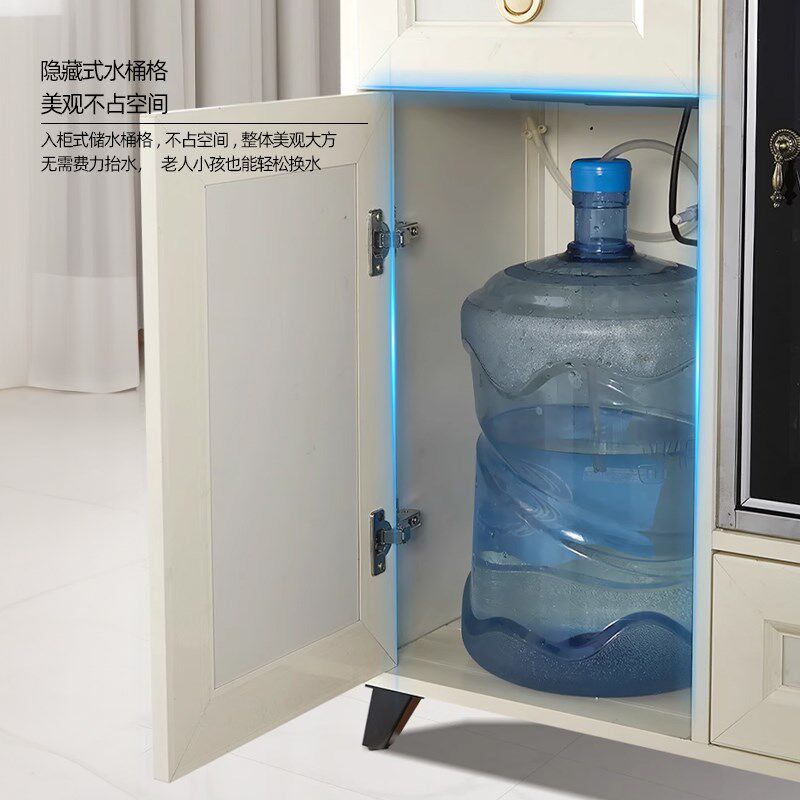欧兰宝 茶吧机柜子一体柜饮水机办公室自动上水带储物茶水烧水壶