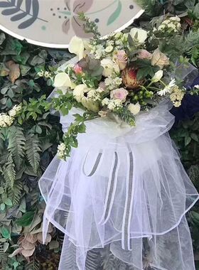 韩式仙女纱鲜花包装网纱包花纸玫瑰花束材料雪纱纱网纱幔超大花艺