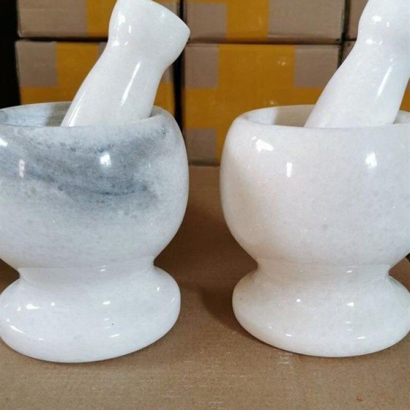 。捣蒜罐捣蒜神器老式砸蒜蒜泥器蒜锤压蒜器蒜臼子天然汉白玉石材