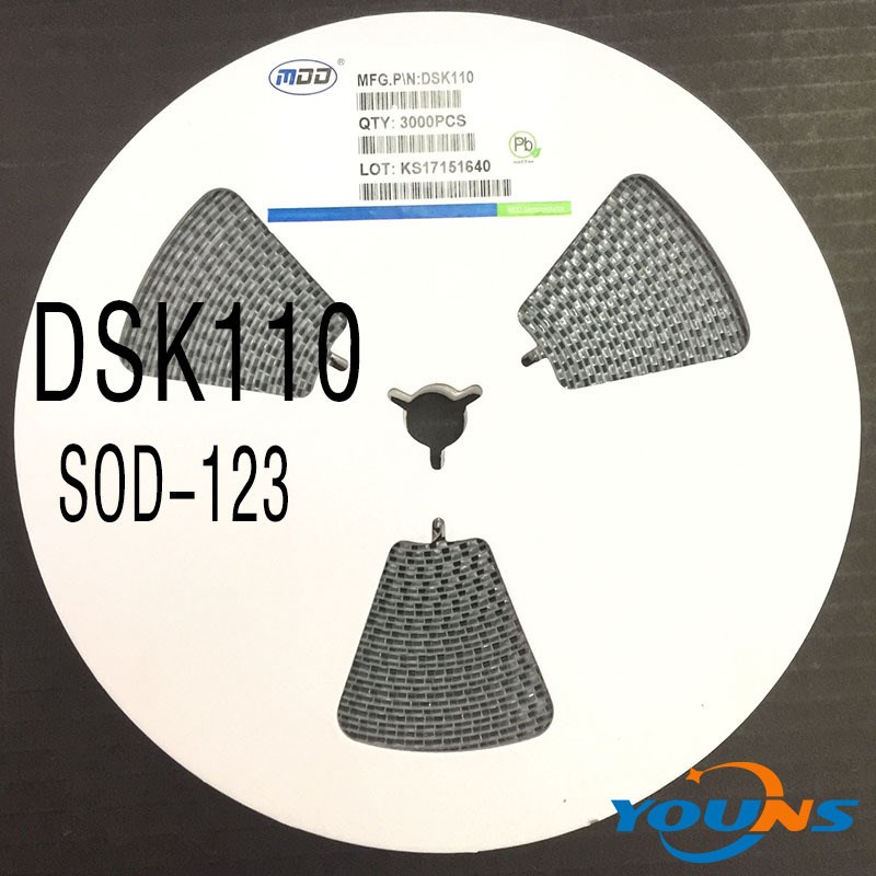 原装MDD 贴片肖特基二极管 DSK110 SOD-123FL 1A/100V 全新现货