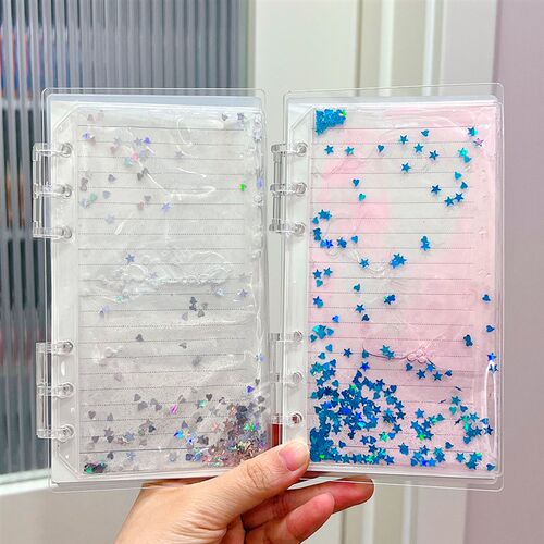 A6流沙手账本本子活页手账本入油儿童学生高颜值diy素材梦幻