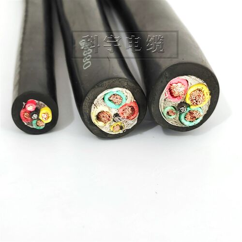 龙门吊卷筒电缆YVFR/CEFR3x2.5~120平方+1芯带钢丝黑色铜芯圆电缆