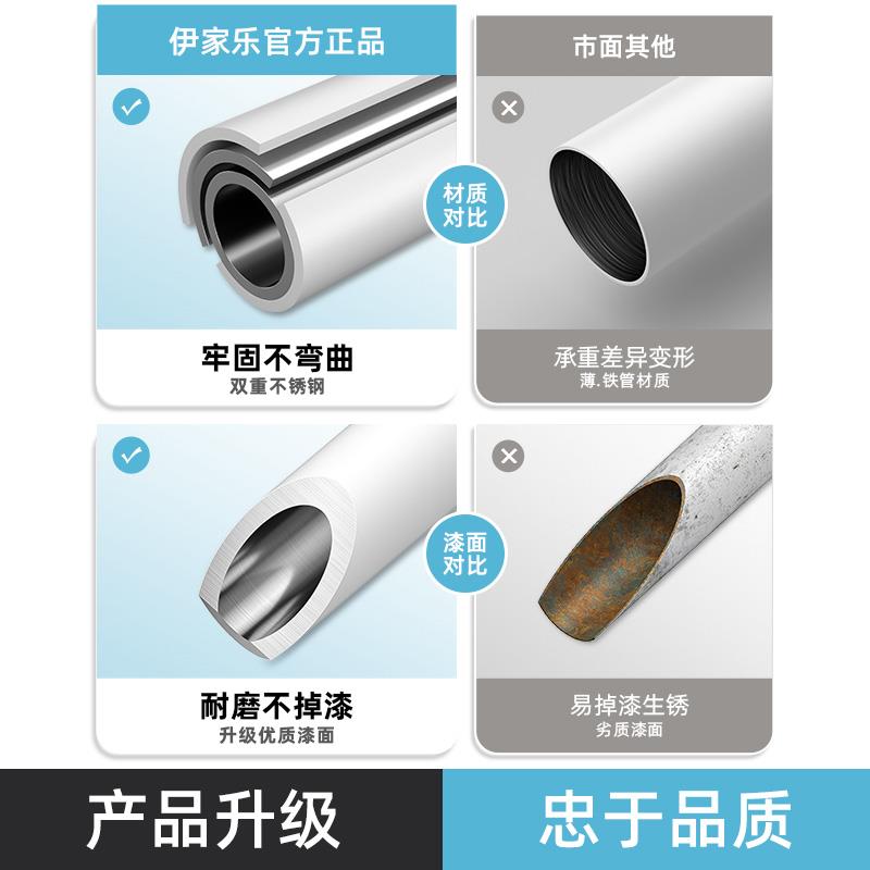 顶天立地衣架带帘子卧室简易衣帽间开放式挂衣架组装落地金属衣柜
