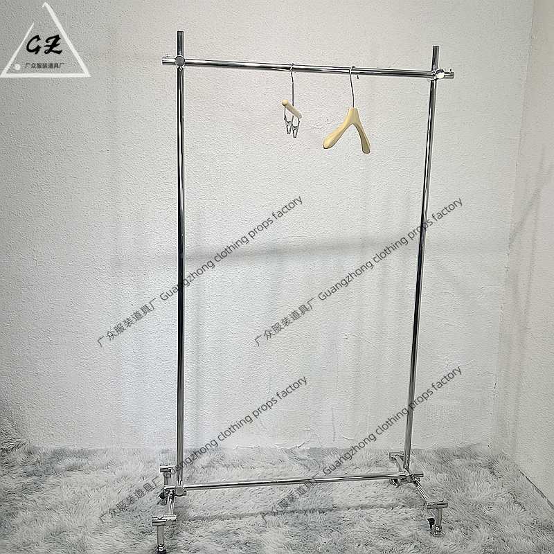 服装店展示架不锈钢中岛架买手店专用架落地式侧挂高端女装陈列架
