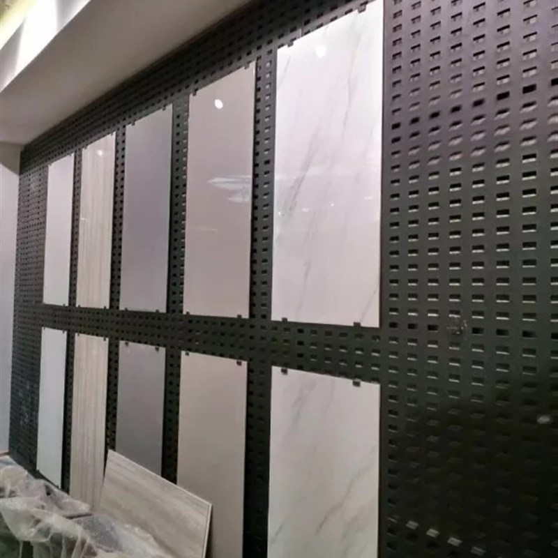 瓷砖展架冲孔板挂钩洞洞样板800地砖样品展示架瓷砖架子 陶瓷展架