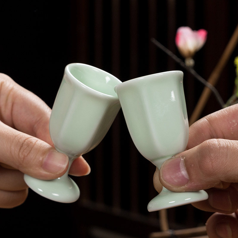 烫酒壶电加热煮酒器黄酒温酒白酒杯小陶瓷酒具套装家用中式分酒器
