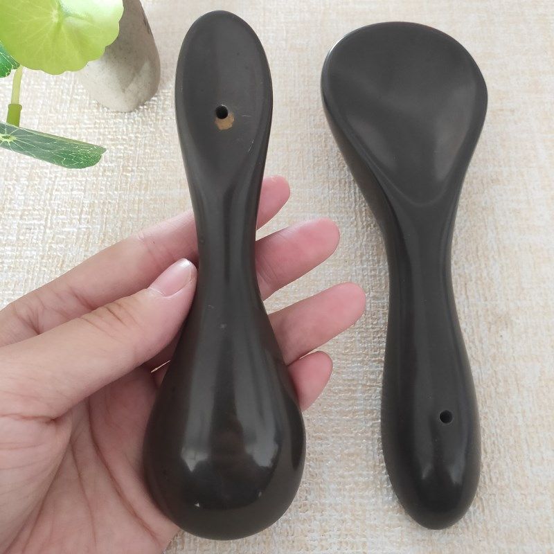 玄黄砭石拨筋棒刮痧板面部脸部颈肩穴位拨筋美容棒全身通用按摩器