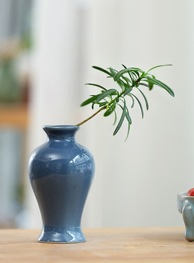水培小花瓶清新水养绿萝瓶子陶瓷家居装饰摆件花器插花器皿小花插