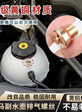 适用宝马5系付水壶 525 530 水箱水管副水壶放水放气螺丝排气螺栓