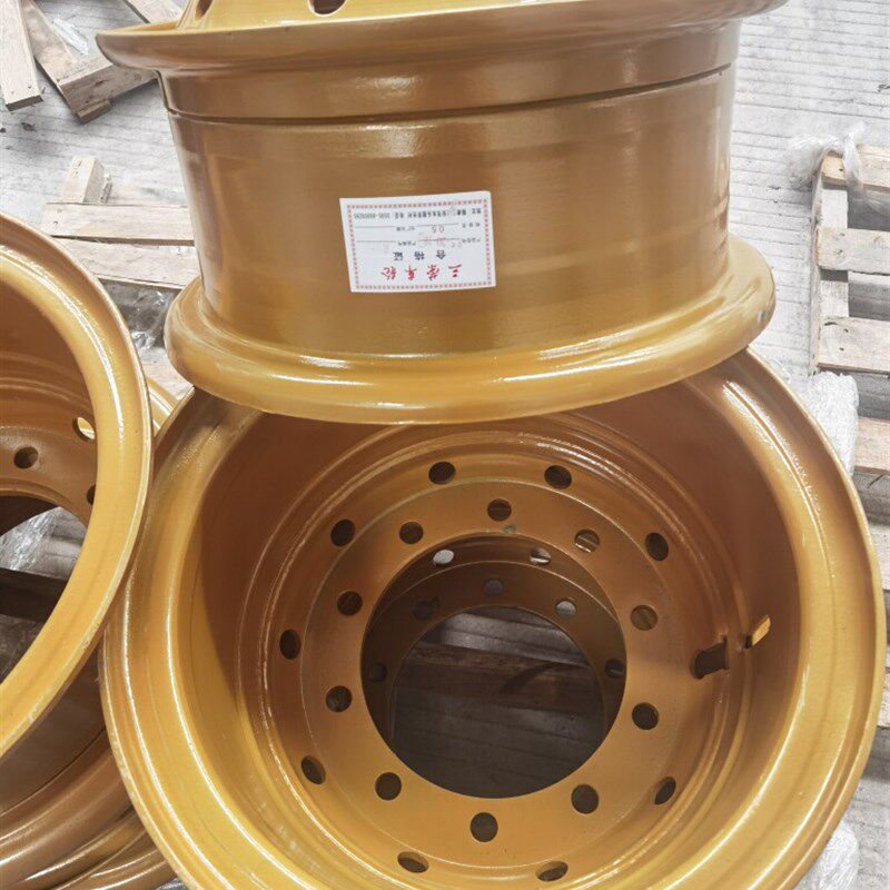 12R20轮胎百吨钢圈加厚超重载18厚20厚防脱圈胎渣土车护胎轮毂
