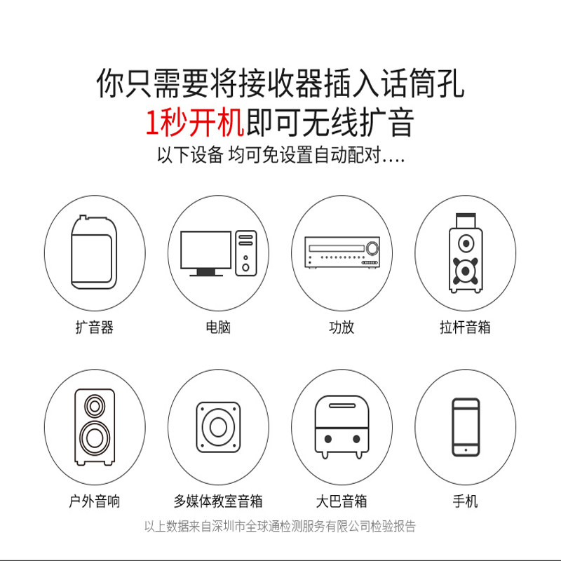 APORO 2.4G肤色无线麦克风耳挂式话筒扩音器教学演主持头戴式便携