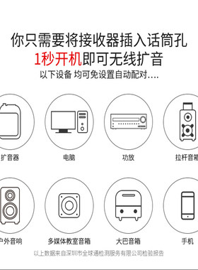 APORO 2.4G肤色无线麦克风耳挂式话筒扩音器教学演主持头戴式便携