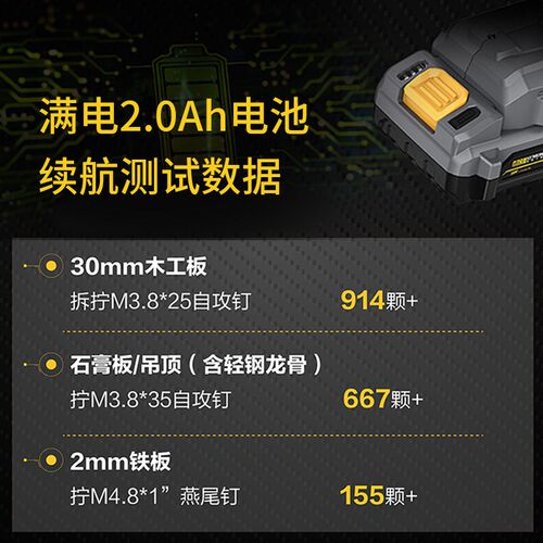 小强20V无刷手电钻锂电钻充电钻多功能家用电动螺丝刀5215/5216